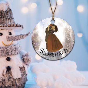 Sassenach Christmas Ceramic Ornament